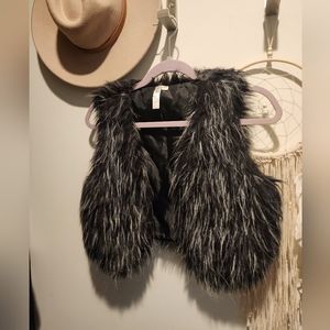 Faux fur vest
